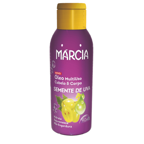 Óleo Multiuso Márcia Cabelo e Corpo Semente de Uva 90ml