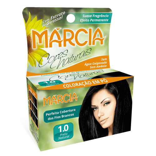 Tintura Pó Márcia Preto Natural 1.0