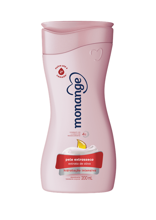 Loção Hidratante Monange Pele Extrasseca Extrato de Oliva 200ml