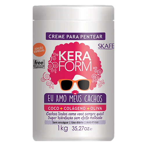 Creme para Pentear Keraform Eu Amo Meus Cachos 1kg