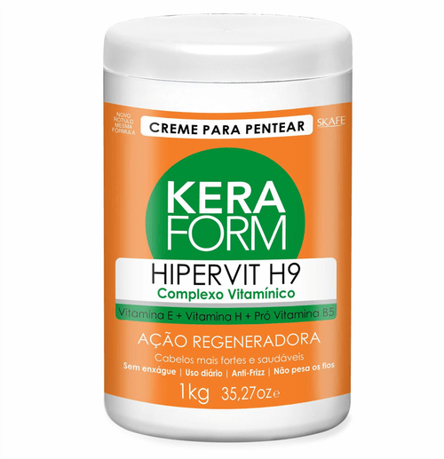 Creme para Pentear Keraform Hipervit H9 Complexo Vitamínico 1kg