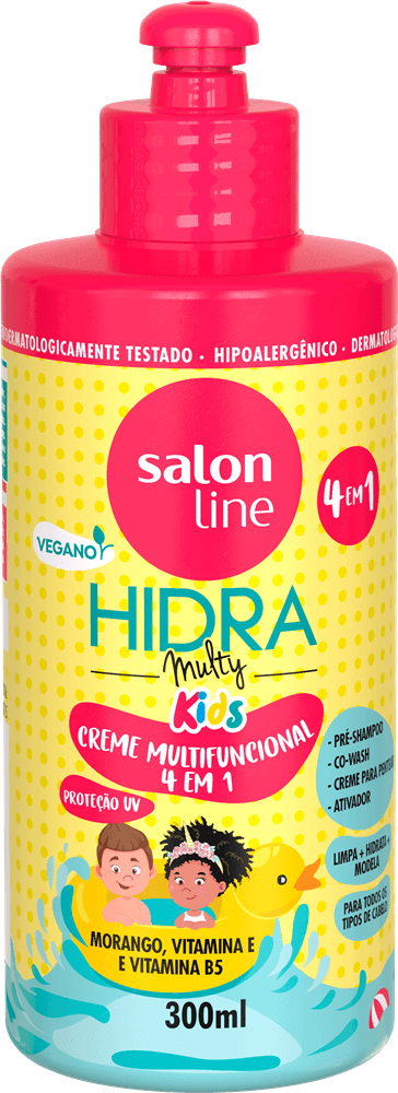Creme Multifuncional Salon Line Hidra Multy Kids 4 em 1 300ml
