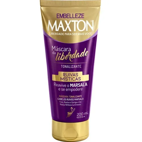 Máscara Tonalizante Maxton Máscara da Liberdade Ruivas Místicas 200ml