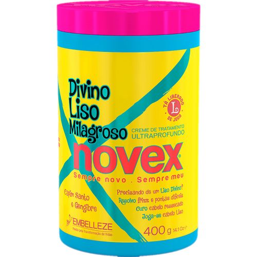 Creme de Tratamento Novex Divino Liso Milagroso 400g