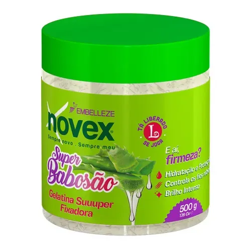 Gelatina Super Fixadora Novex Super Babosão 500g