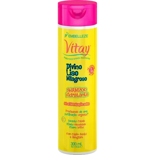 Shampoo Vitay Divino Liso Milagroso 300ml