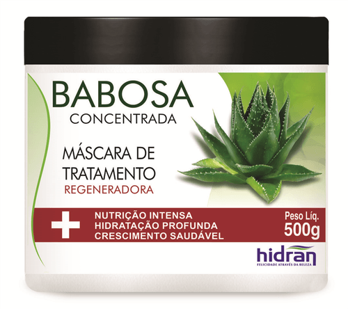 Máscara de Tratamento Regeneradora Hidran Babosa Concentrada 500g