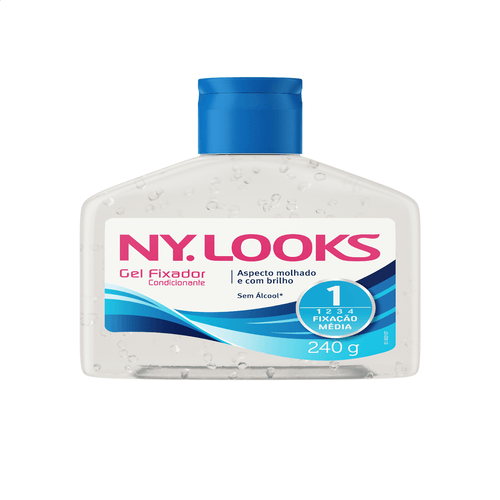 Gel Fixador Ny Looks 1 Fixação Média 240g