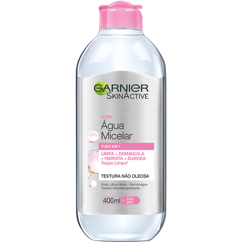 Água Micelar Garnier Skin Active Tudo em 1 400ml
