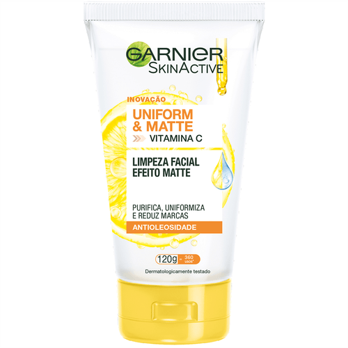 Sabonete Líquido Facial Garnier Skin Active Limpeza Facial Efeito Matte 120g