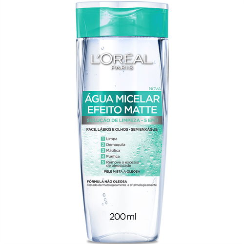Água Micelar L'oréal Efeito Matte 200ml