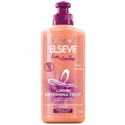 Creme para Pentear Elseve Liso dos Sonhos 250ml