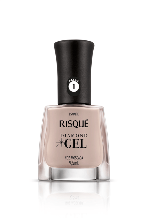 Esmalte Cremoso Risqué Diamond Gel Nos Moscada 9,5ml
