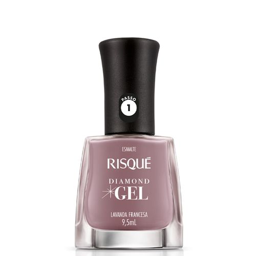 Esmalte Cremoso Risqué Diamond Gel Lavanda Francesa 9,5ml