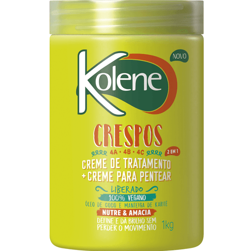 Creme de Tratamento Kolene Crespos 2 em 1 1K