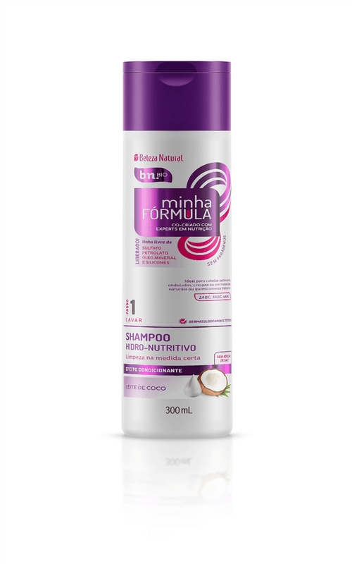 Shampoo Hidro-Nutritivo Beleza Natural Minha Fórmula 300ml