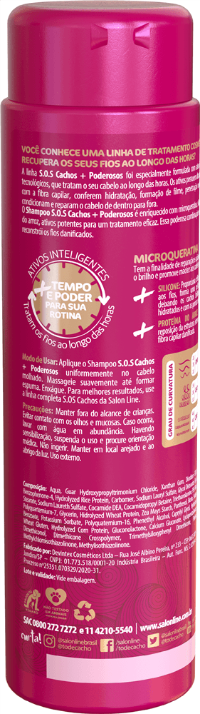 Shampoo Salon Line SOS Cachos +Poderosos 300ml