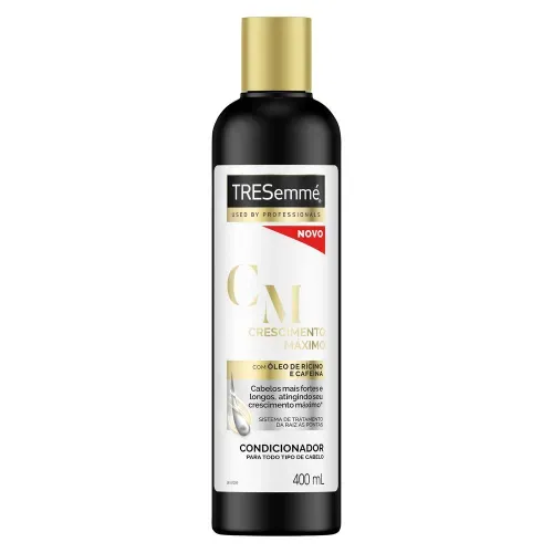 Condicionador Tresemmé Crescimento Máximo Óleo de Rícino e Cafeína 400ml