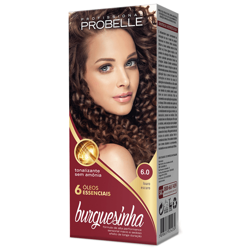 Tonalizante Probelle Burguesinha 6.0 Louro Escuro 50ml