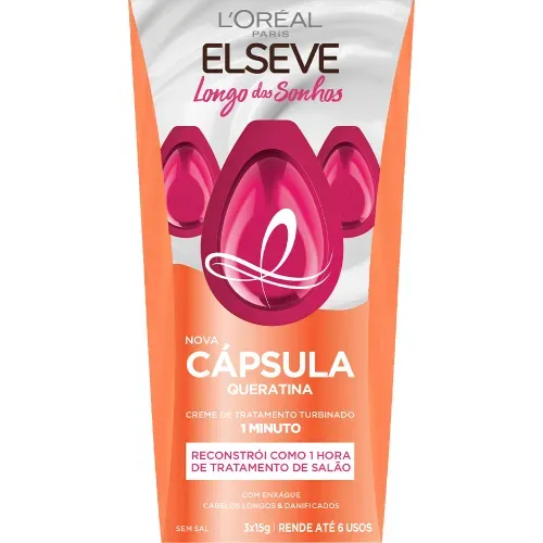 Cápsula de Tratamento Elséve Longo dos Sonhos com 3 Unidades de 15g Cada
