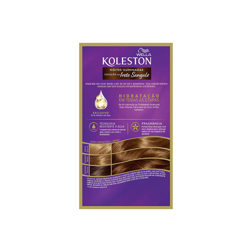 Tintura Creme Koleston Entardecer Castanho Ouro 53