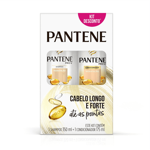 Kit Shampoo 350ml + Condicionador 175ml Pantene Hidratação