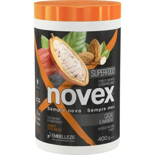 Ceme de Tratamento Novex Superfood Cacau & Amêndoas 400g