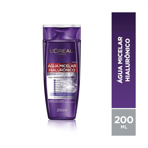 Água Micelar Hialurônico  L'oréal Paris 200ml