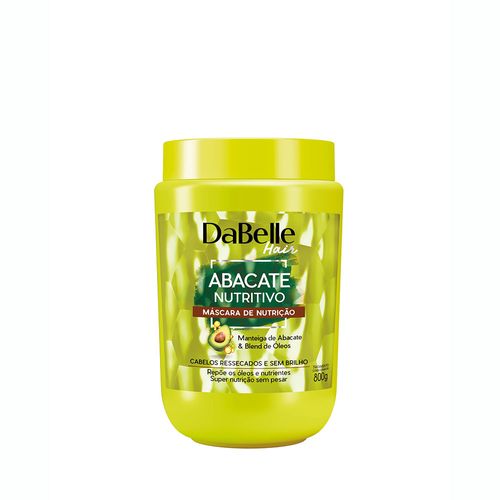 Máscara de Nutrição Dabelle Hair Abacate Nutritivo 800g