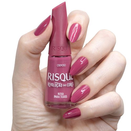 Esmalte Risqué Revolução das Cores Rosa para Todes Cremoso 8ml