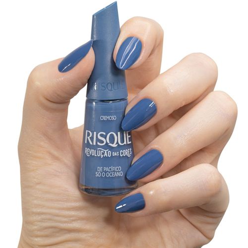 Esmalte Risqué Revolução das Cores De Pacífico só o Oceano Cremoso 8ml