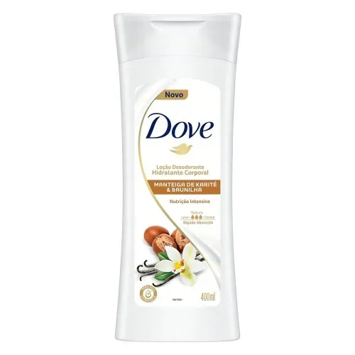 Loção Hidratante Corporal Dove Manteiga de Karité e Baunilha 400ml