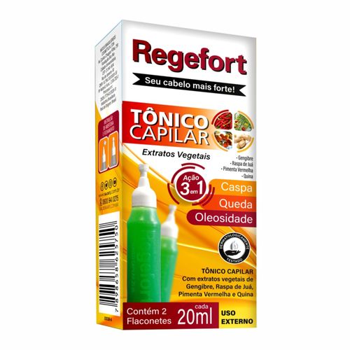 Tônico Capilar Skafe Regefort 3 em 1 40ml