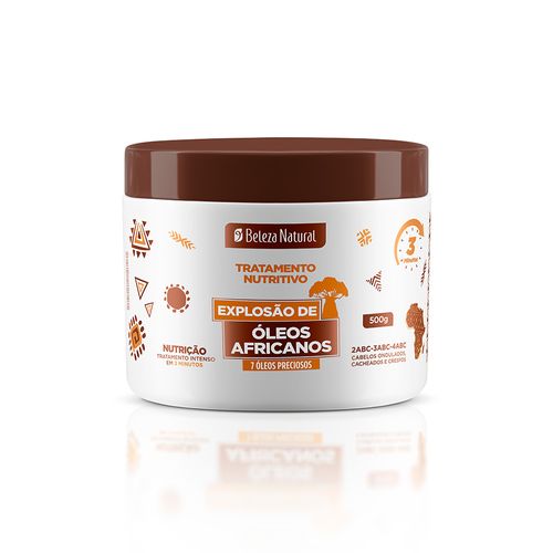Creme de Tratamento Beleza Natural Explosão Óleos Africanos 500g