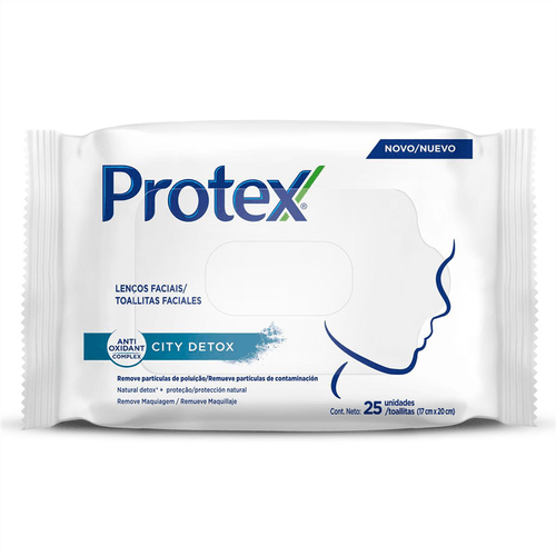 Lenço Umedecido Protex Anti Poluição