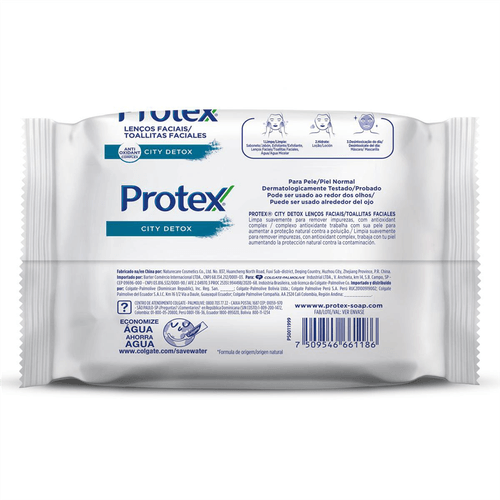Lenço Umedecido Protex Anti Poluição