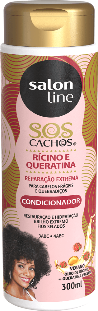 Condicionador Salon Line SOS Cachos Rícino e Queratina 300ml
