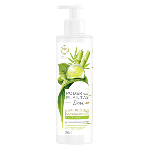 Condicionador Dove Poder das Plantas Força e Bambu Pump 300ml