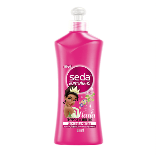 Creme para Pentear Seda Juntinhos Tiana Crespos Encantados 300ml