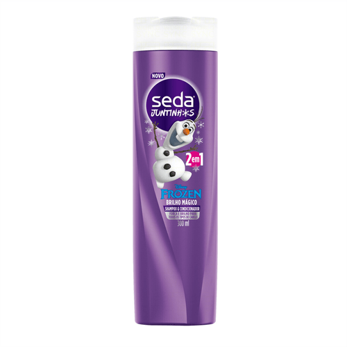 Shampoo e Condicionador 2 em 1 Seda Juntinhos Frozen Brilho Mágico 300ml