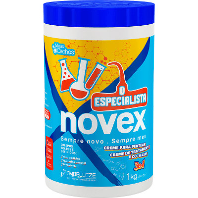 Creme para Pentear Novex O Especialista Crespos Soltos e Definidos 3 em 1 1KG