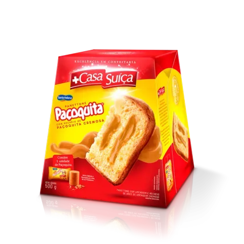 Panettone Recheado Paçoquita Casa Suiça  500G