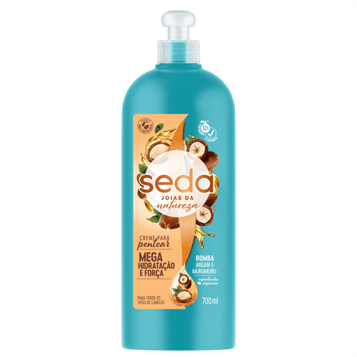 Creme para Pentear Seda Joias da Natureza Bomba Argan e Murumuru 700ml