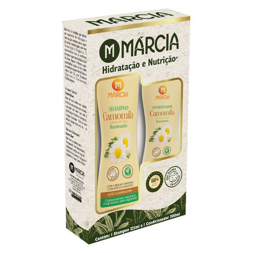Kit Shampoo 325ml + Condicionador 200ml Márcia Concentrados Claro e Natural Camomila