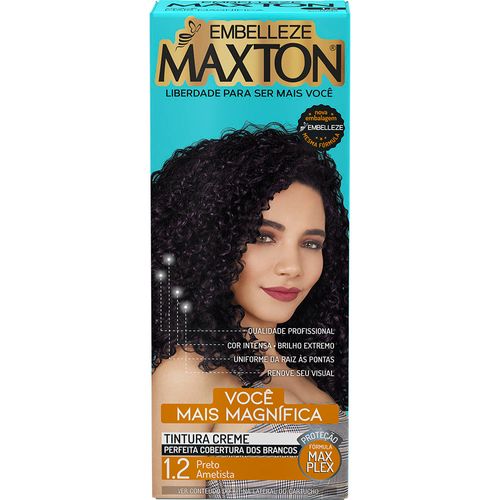 Tintura Creme Maxton Você Mais Magnífica 1.2 Preto Ametista