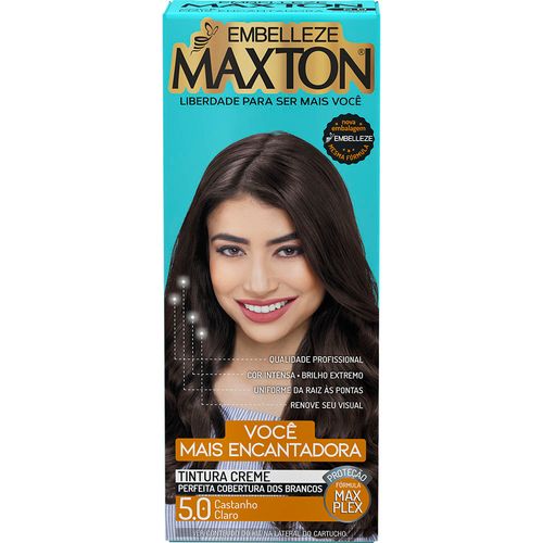 Tintura Creme Maxton Você Mais Encantadora 5.0 Castanho Claro