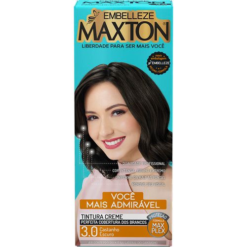 Tintura Creme Maxton Você Mais Admirável 3.0 Castanho Escuro