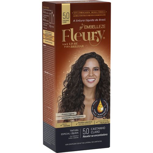 Tintura Líquida Embelleze Fleury 5.0 Castanho Claro