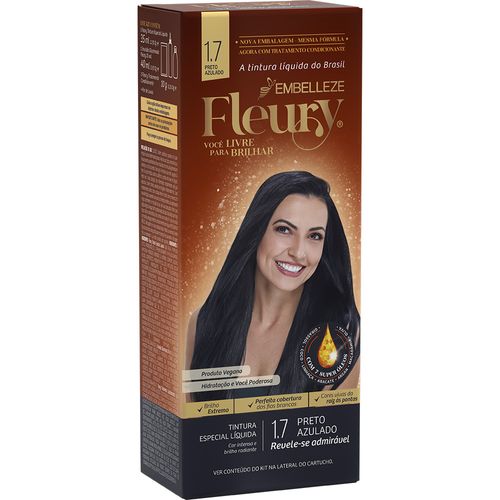 Tintura Líquida Embelleze Fleury 1.7 Preto Azulado