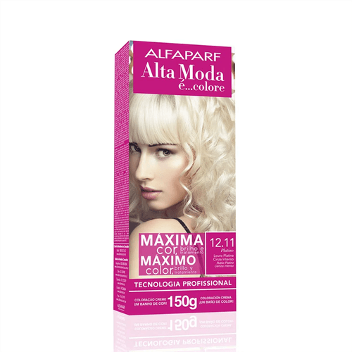 Tintura Creme Altamoda 12.11 Louro Platina Cinza Intenso Kit 150g